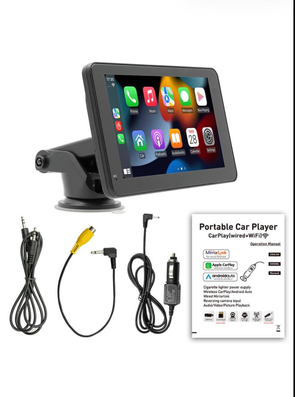 מערכת מולטימדיה 7״ עם מצלמת דרך מובנת